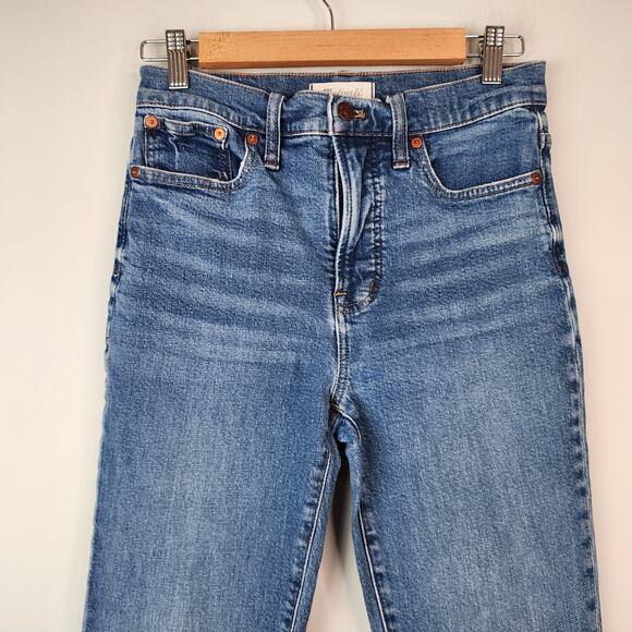Madewell Perfect Vintage Jean in Mobridge Wash High Rise Tapered Stretch Size 26 - Picture 3 of 10